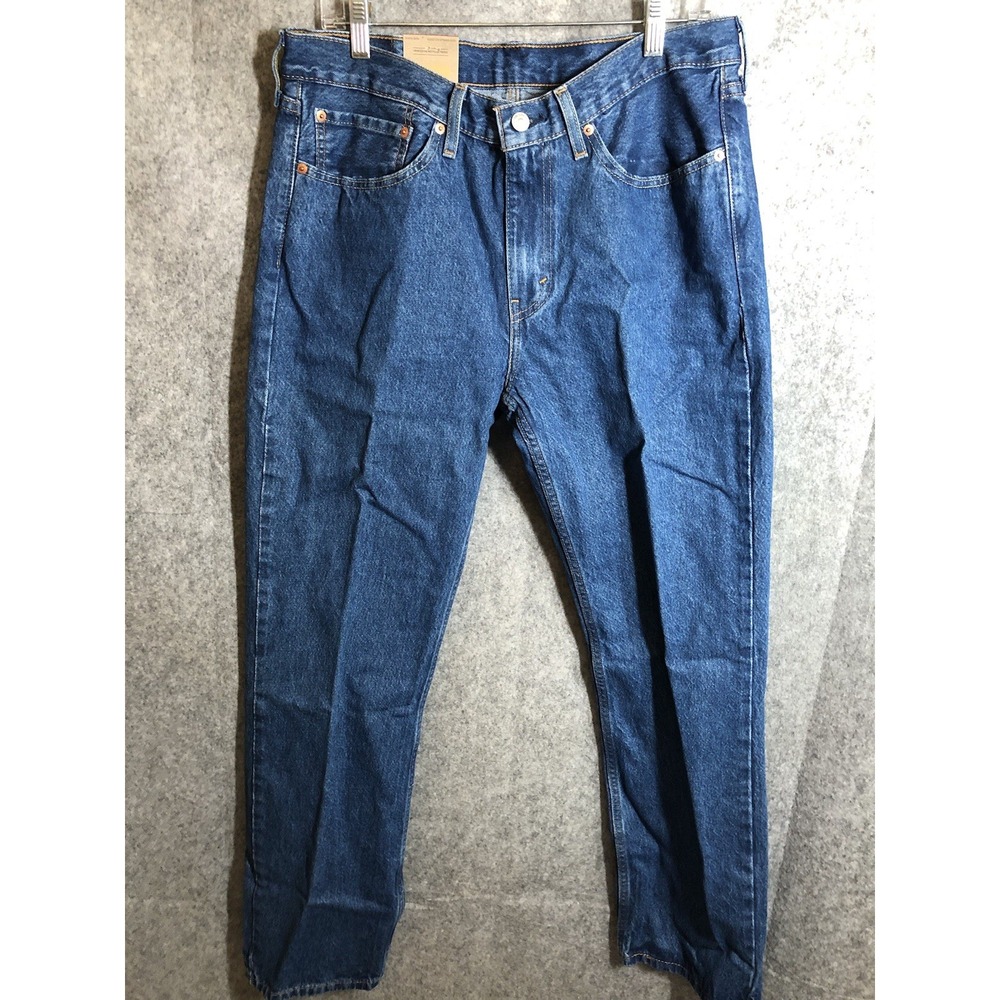 Levis 514 Jeans 34x32 Blue Medium Wash Stretch Straight Casual New with Tags